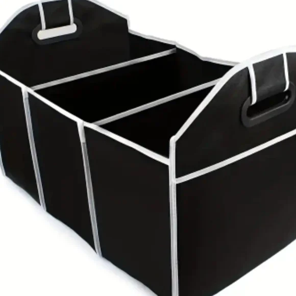 Black Trunk Organizer with Handles - Picture 4 of 4